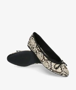 Mujer pabloochoa.shoes Bailarinas CORINA M4590 en serpiente beige