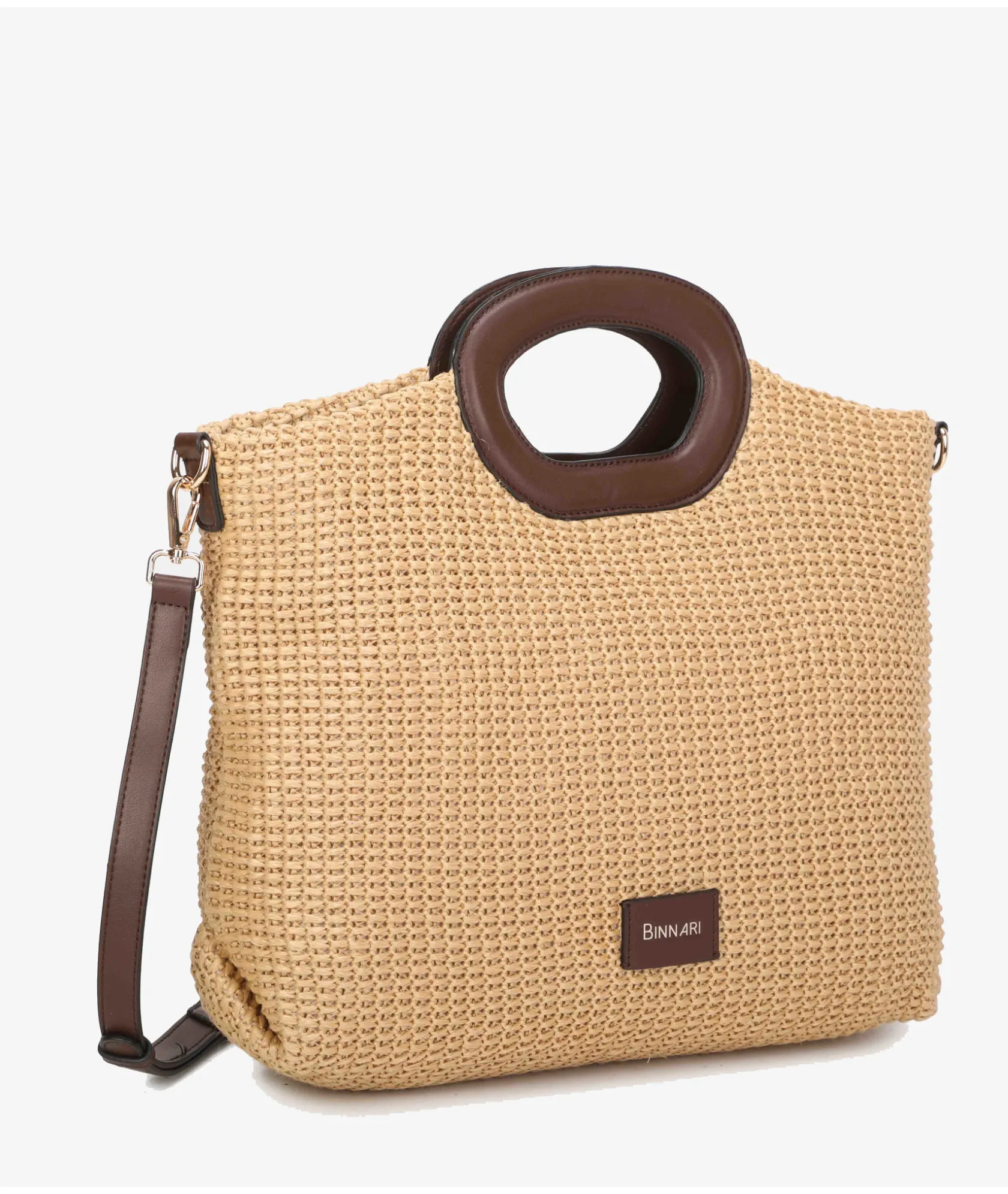 Mujer pabloochoa.shoes Bolso de rafia 20950 en camel
