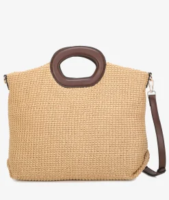 Mujer pabloochoa.shoes Bolso de rafia 20950 en camel