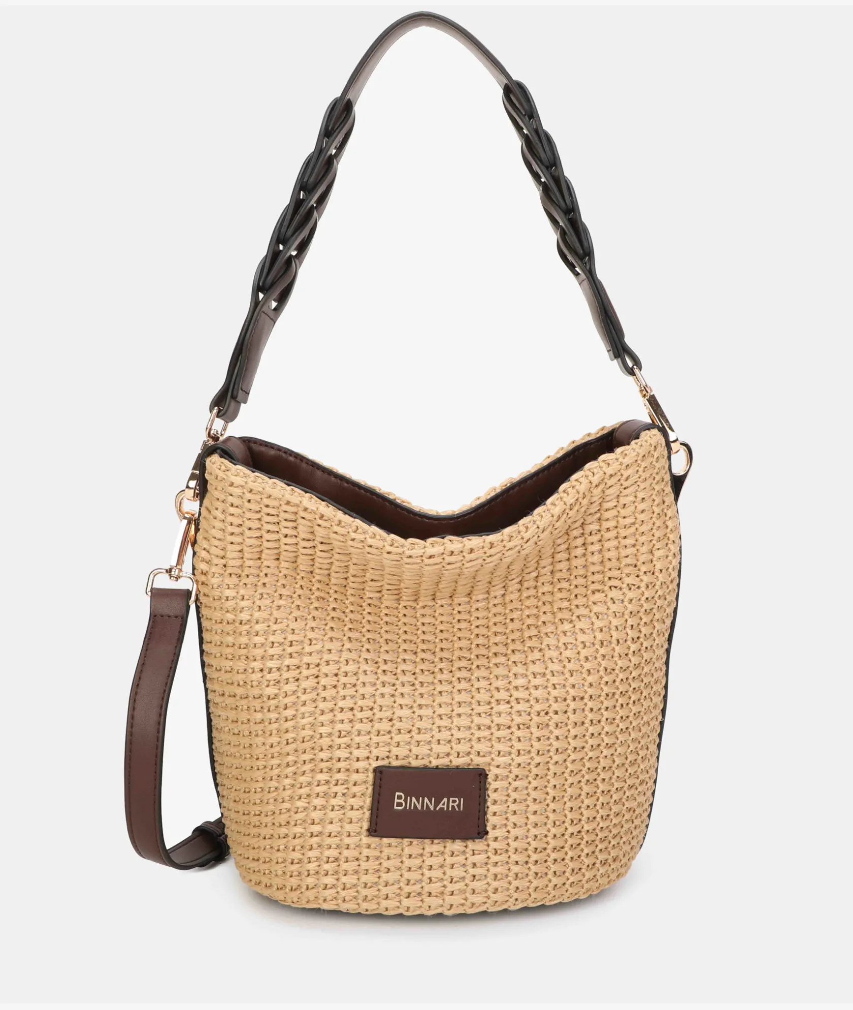 Mujer pabloochoa.shoes Bolso de rafia 20953 en camel
