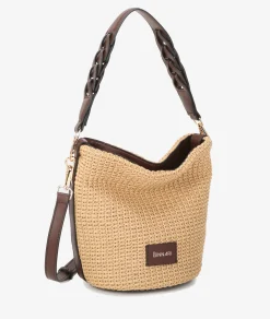 Mujer pabloochoa.shoes Bolso de rafia 20953 en camel