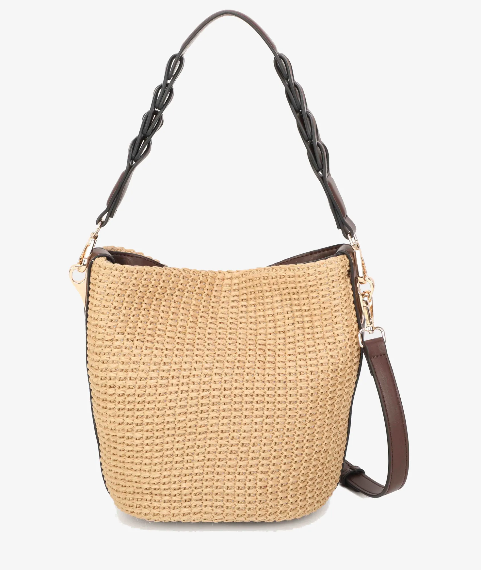 Mujer pabloochoa.shoes Bolso de rafia 20953 en camel