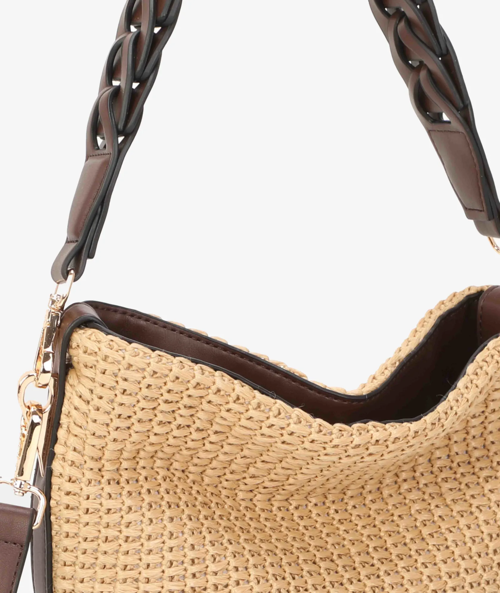 Mujer pabloochoa.shoes Bolso de rafia 20953 en camel