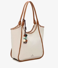 Mujer pabloochoa.shoes Bolso textil 21112 en beige