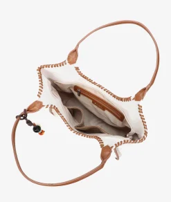 Mujer pabloochoa.shoes Bolso textil 21112 en beige
