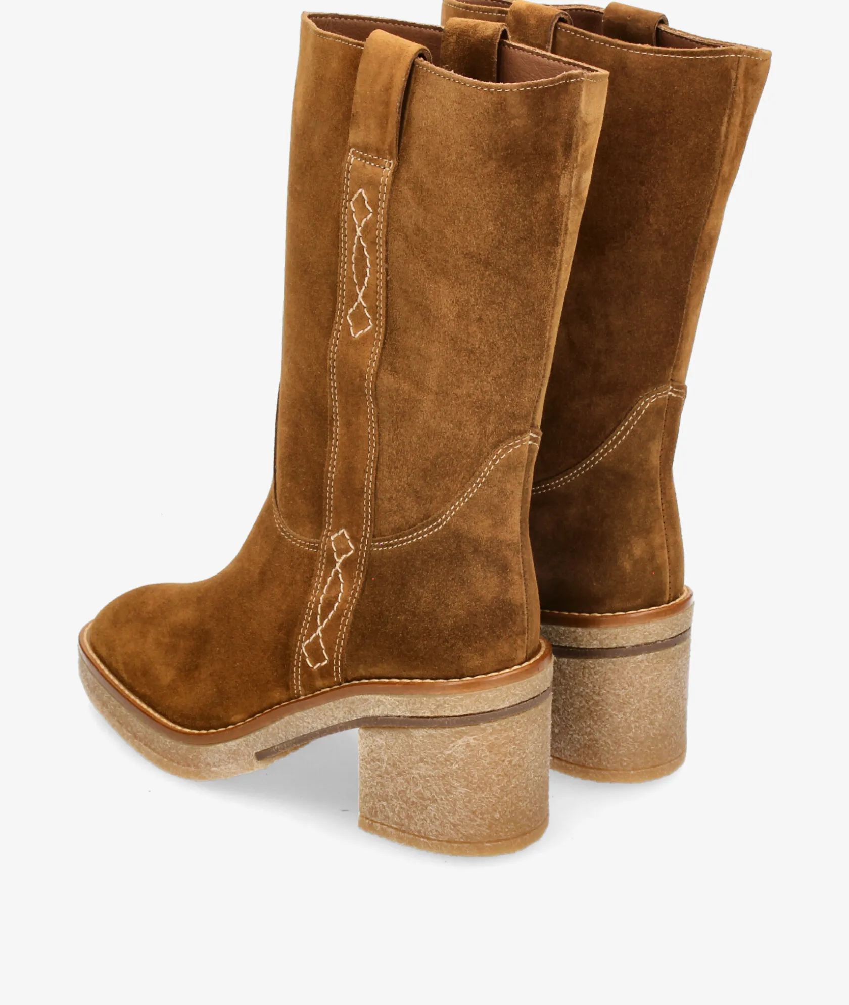 Mujer Alpe Botas 5238 en serraje cuero