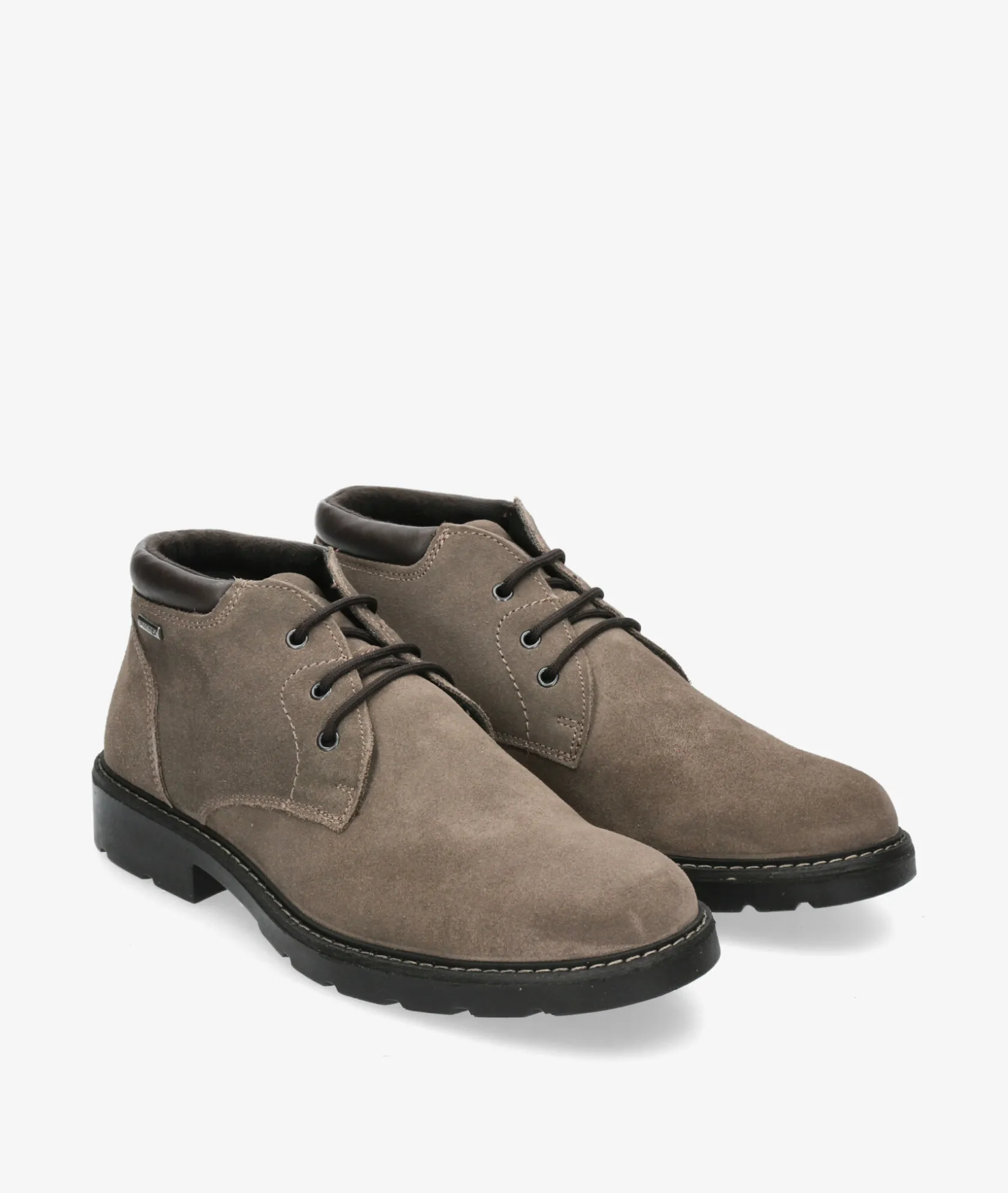 Hombre Imac Botas 650569 en serraje taupe