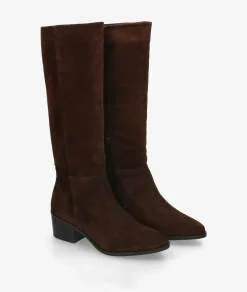 Mujer pabloochoa.shoes Botas 39511 en serraje marrón