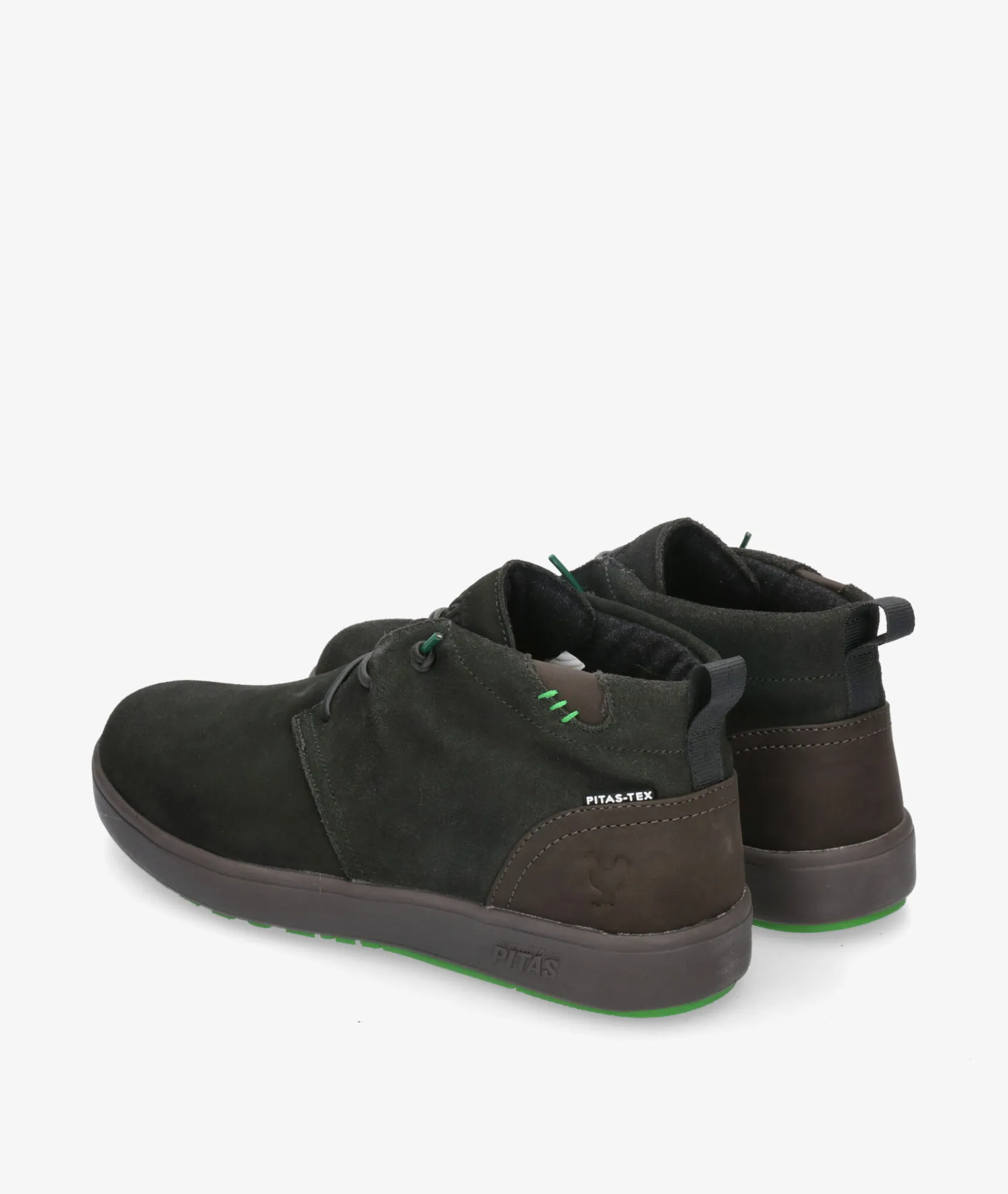 Hombre Walk in Pitas Botas JAYA en serraje kaki
