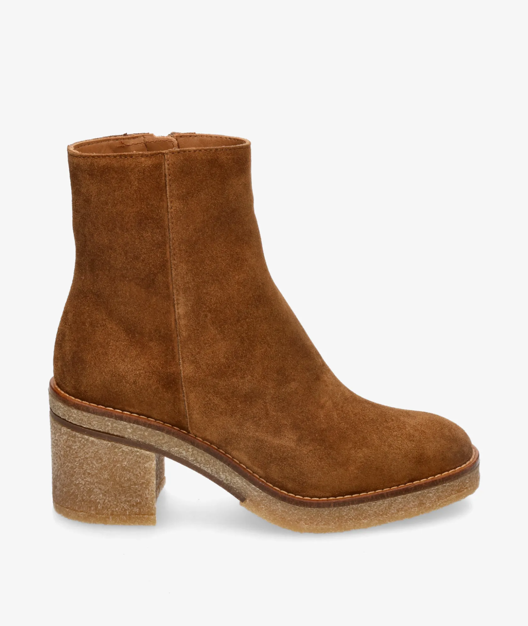 Mujer Alpe Botines 2626 en serraje cuero
