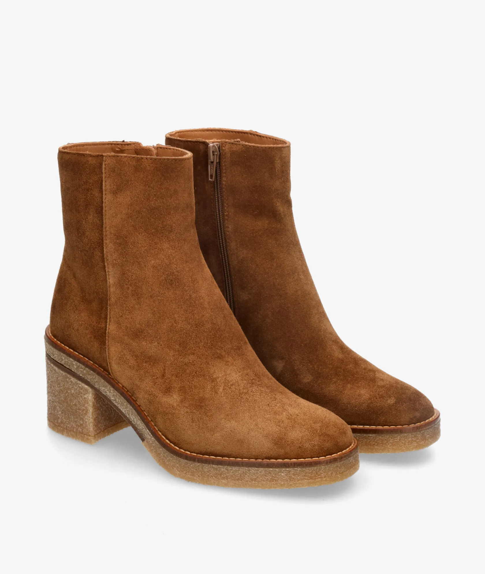Mujer Alpe Botines 2626 en serraje cuero