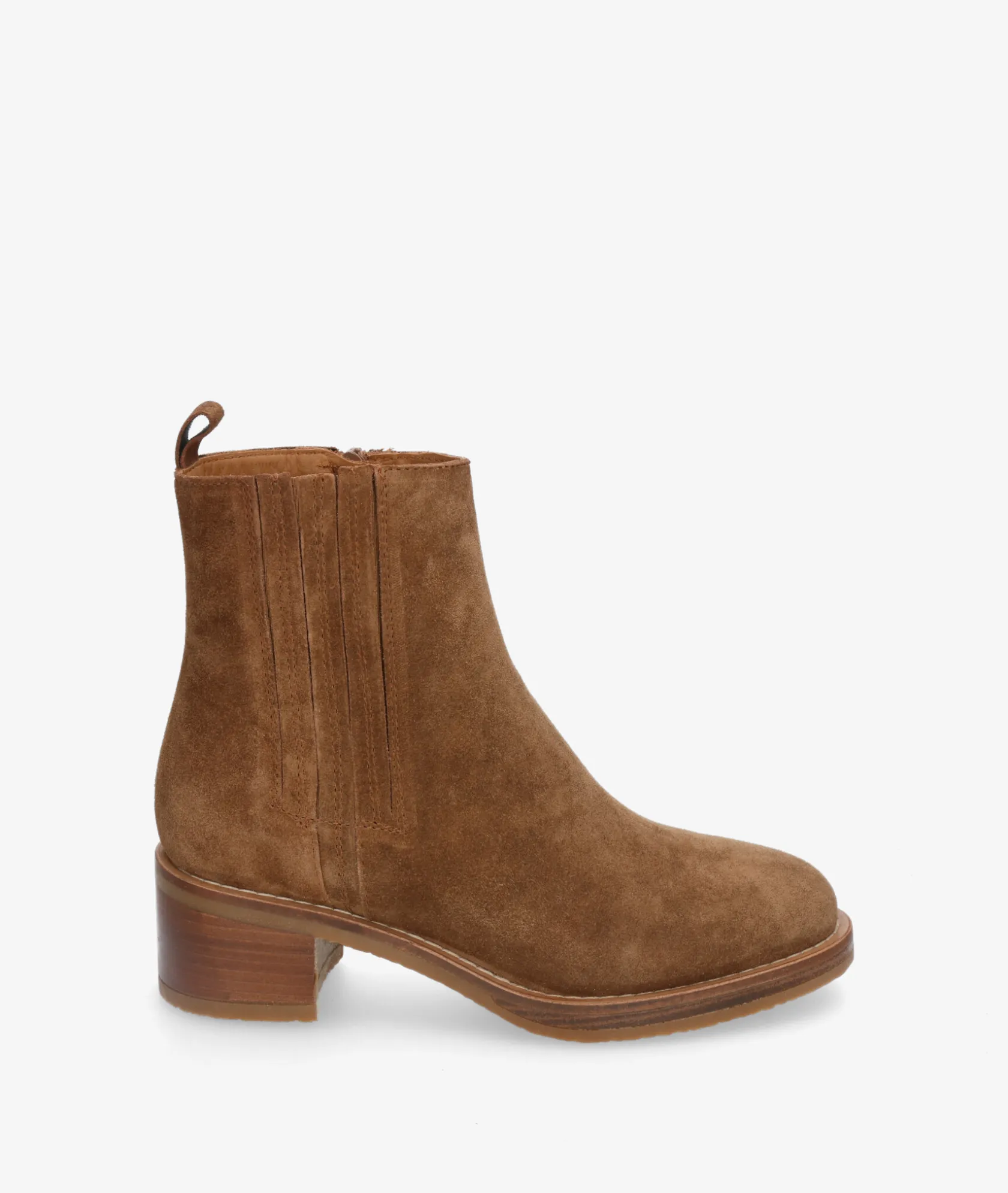 Mujer Alpe Botines 2617 en serraje cuero