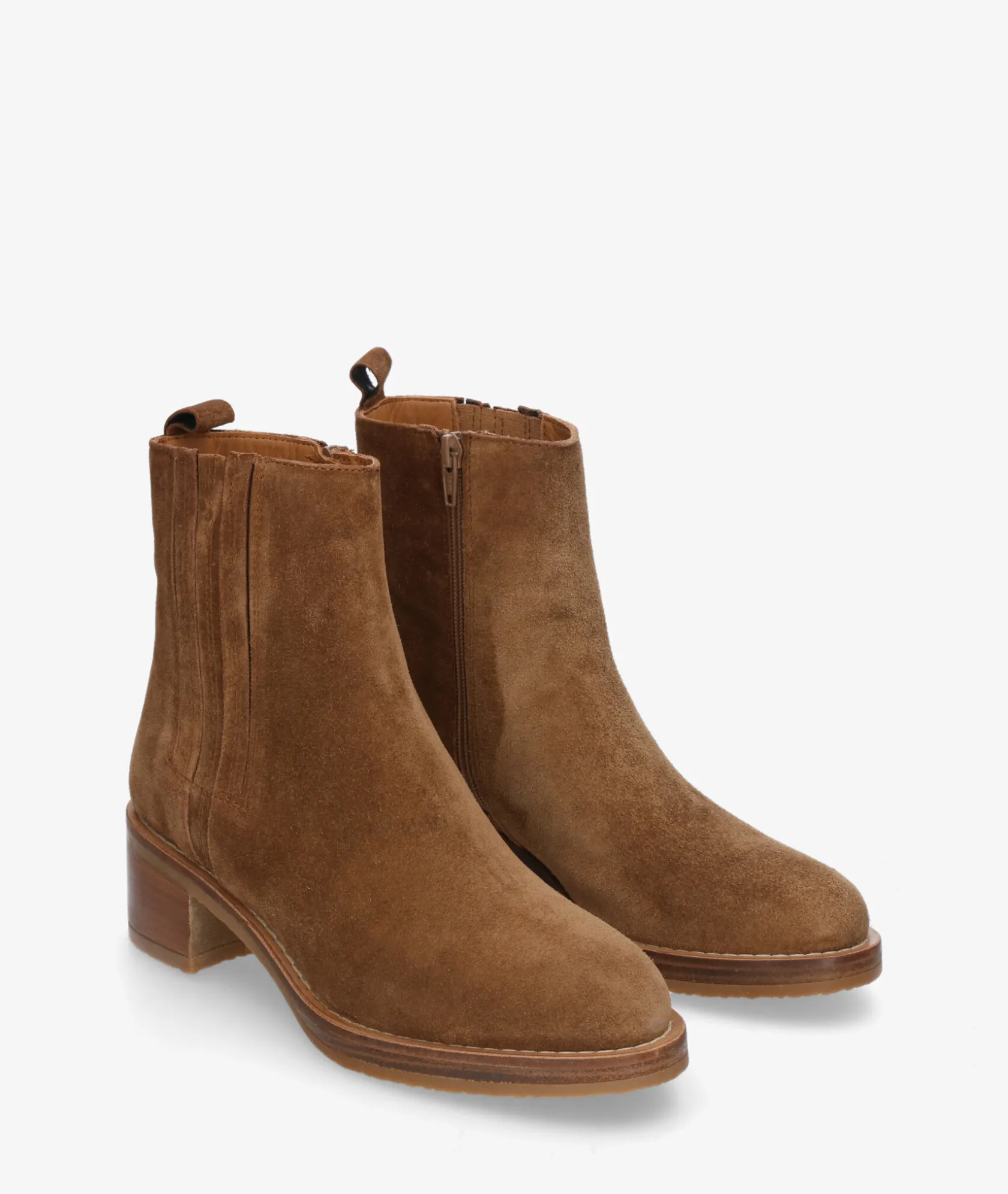 Mujer Alpe Botines 2617 en serraje cuero
