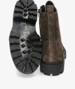 Mujer Alpe Botines 5307 en serraje gris