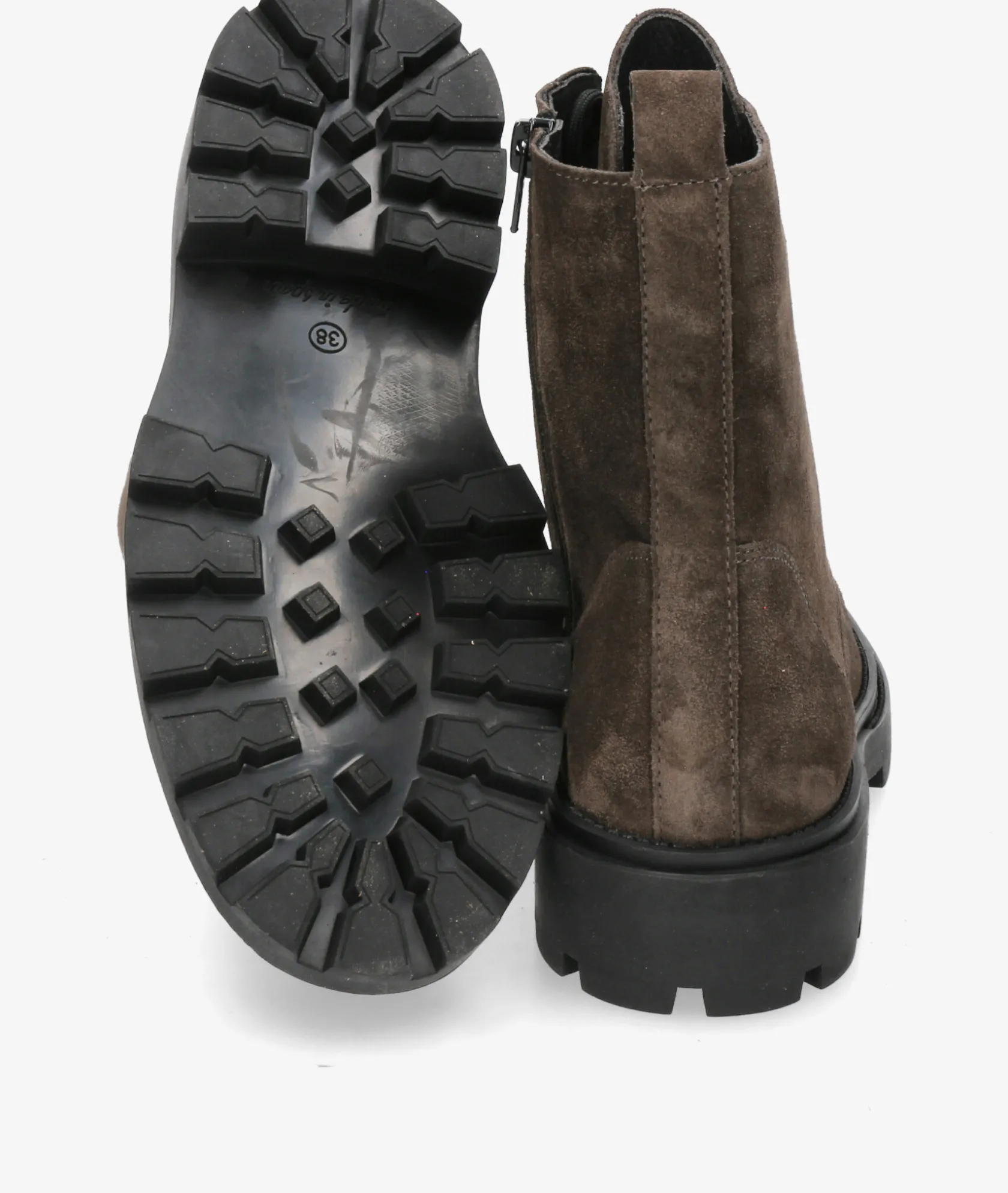 Mujer Alpe Botines 5307 en serraje gris