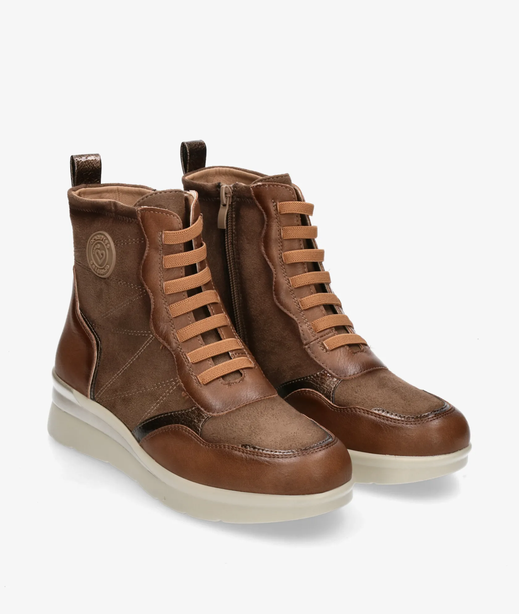 Mujer Amarpies Botines 29422 en topo