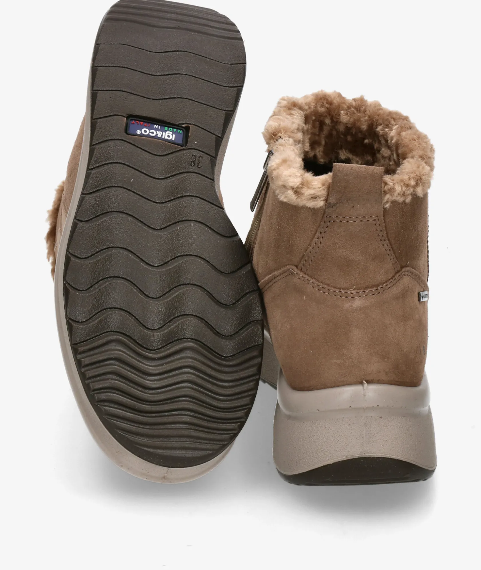 Mujer Igi&Co Botines Igi&Co 8681422 en serraje taupe