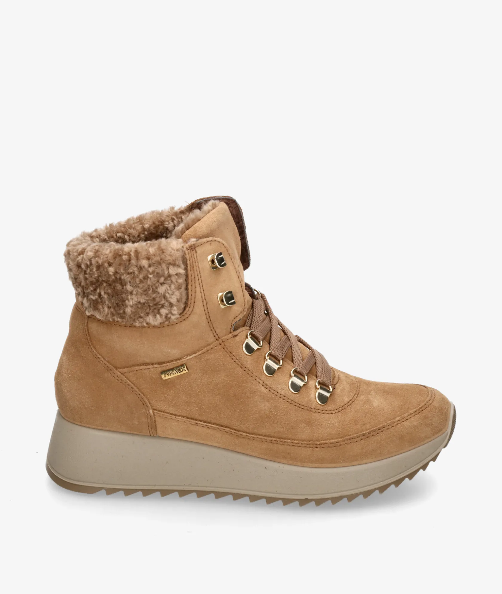 Mujer Imac Botines 657679 en serraje camel