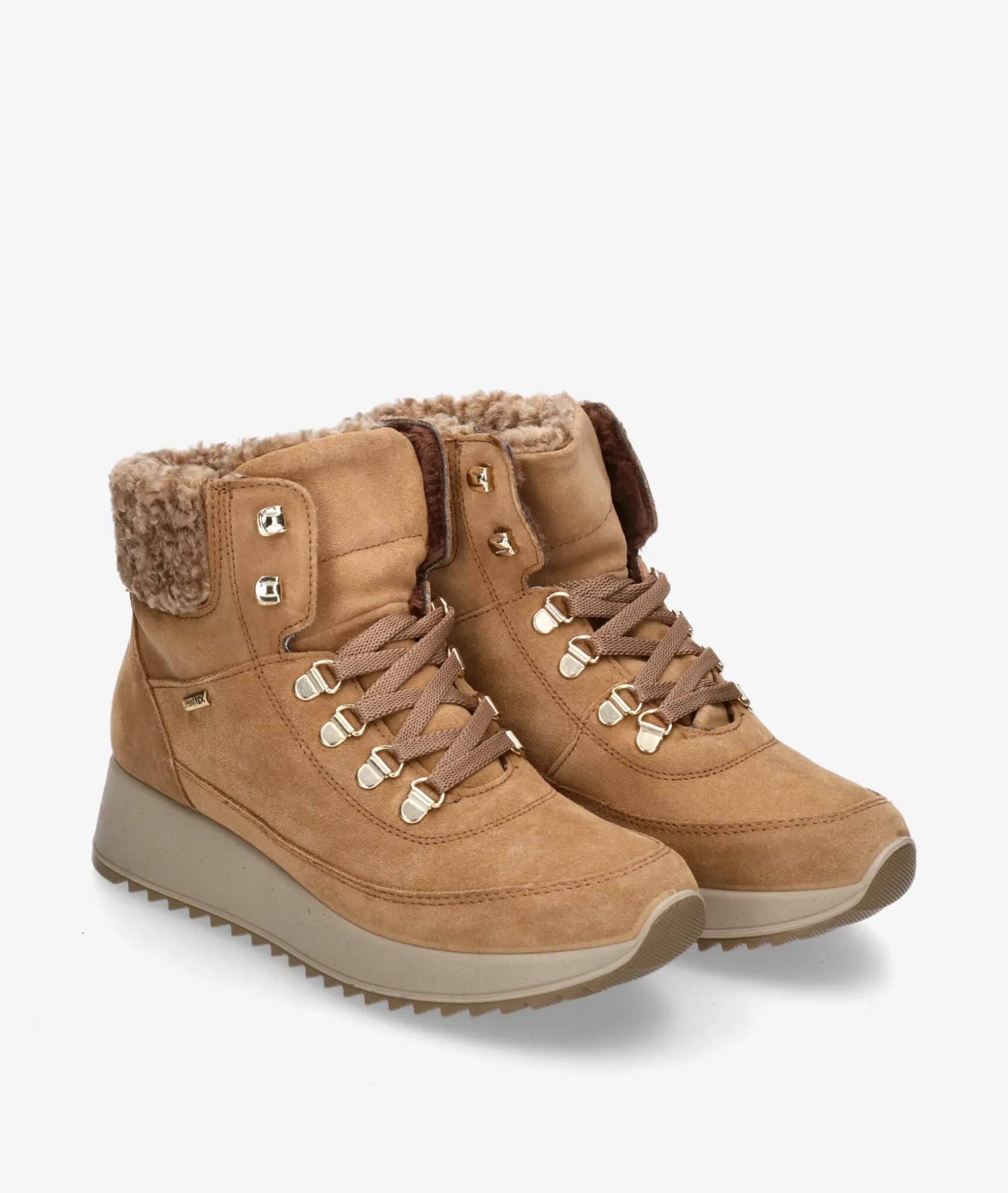 Mujer Imac Botines 657679 en serraje camel