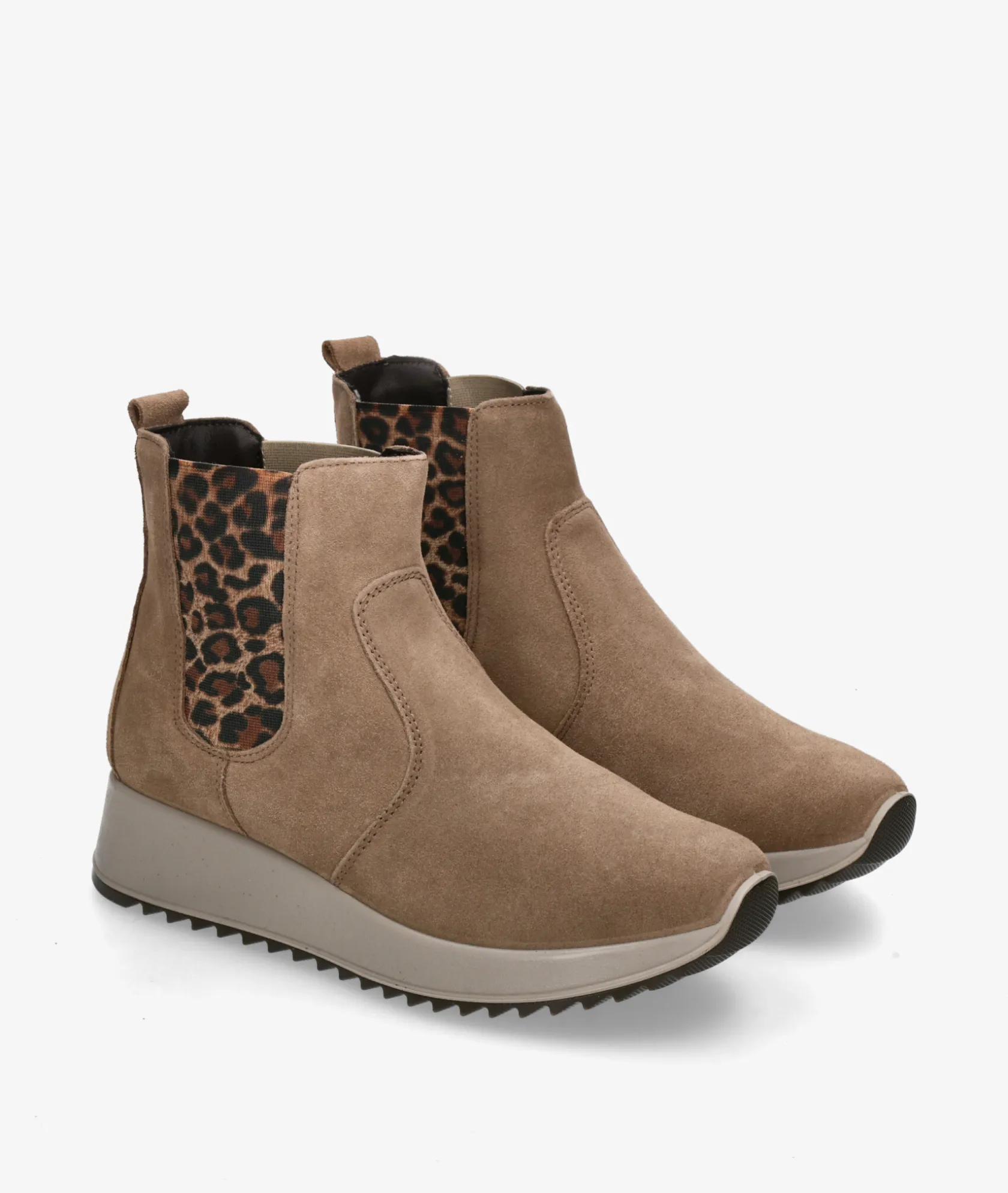 Mujer Imac Botines 858261 en serraje taupe