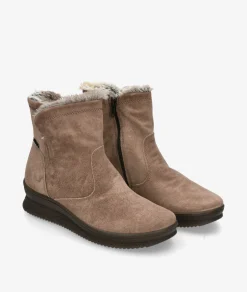 Mujer Imac Botines 856699 en serraje taupe