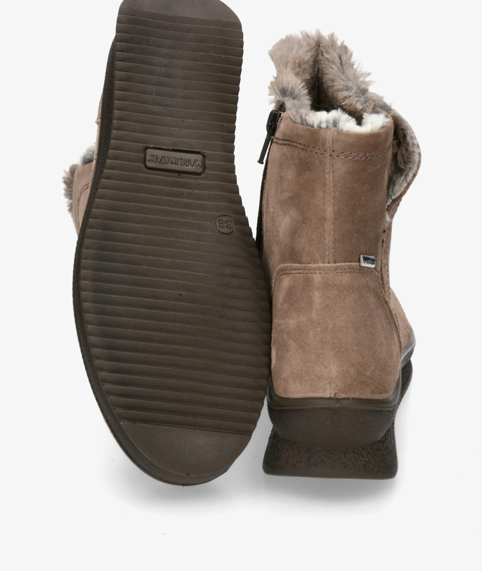 Mujer Imac Botines 856699 en serraje taupe