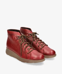 Mujer Kénnebec Botines 856 en cereza