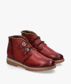 Mujer Kénnebec Botines 284 en cereza