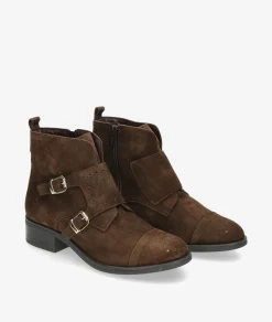 Mujer pabloochoa.shoes Botines 36020 en serraje marrón