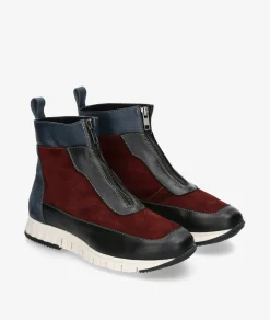 Mujer pabloochoa.shoes Botines RAGO46 en serraje burdeos