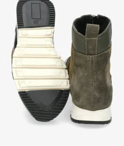 Mujer pabloochoa.shoes Botines RAGO46 en serraje kaki