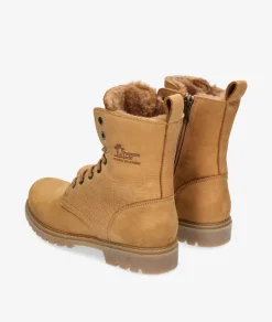 Mujer Panamá Jack Botines FRISIA B7 en nobuck camello