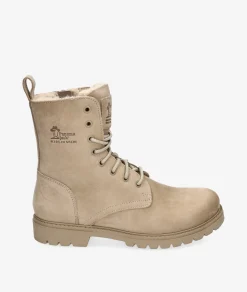 Mujer Panamá Jack Botines FRISIA B8 en nobuck piedra