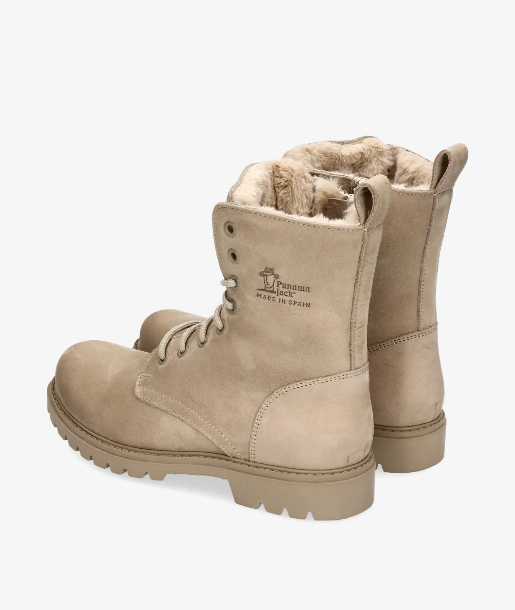 Mujer Panamá Jack Botines FRISIA B8 en nobuck piedra