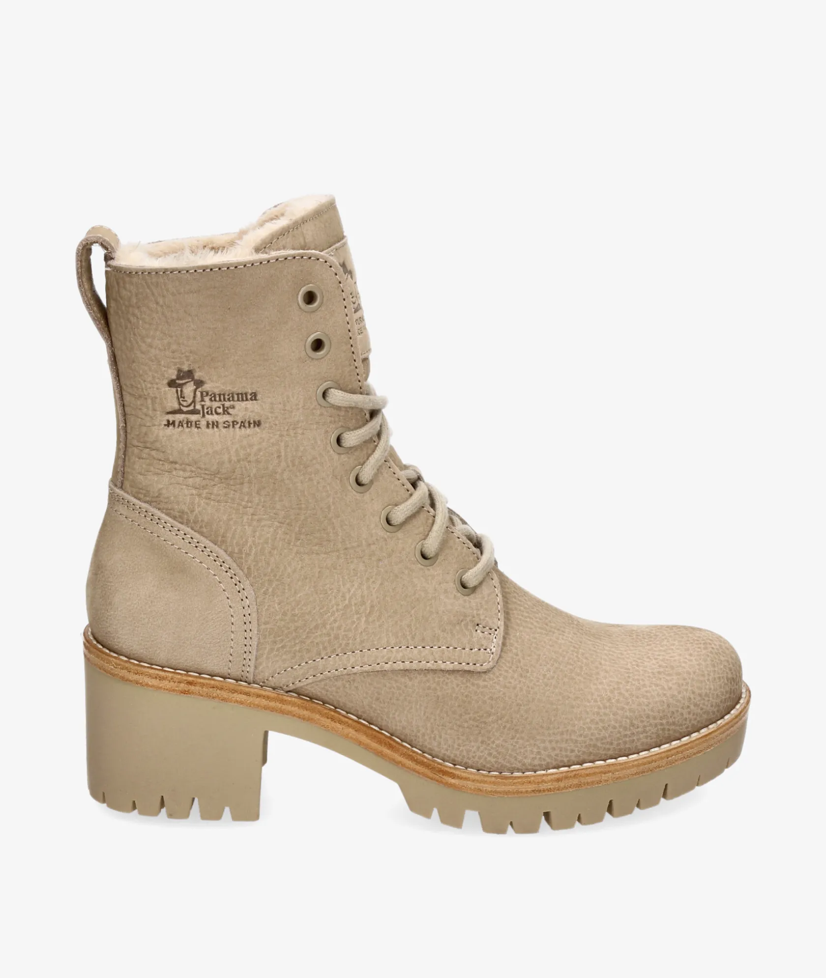 Mujer Panamá Jack Botines PADMA B10 en nobuck piedra