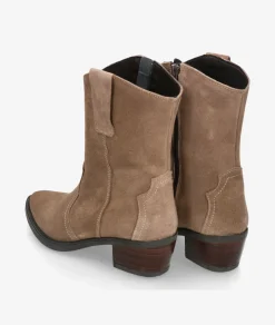 Mujer Rhostock Botines 13787 en serraje taupe