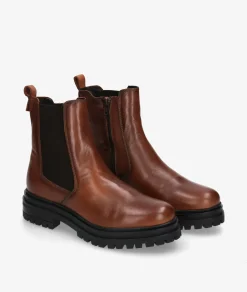 Mujer Traveris Botines B-3503-A en cuero