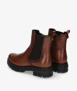 Mujer Traveris Botines B-3503-A en cuero