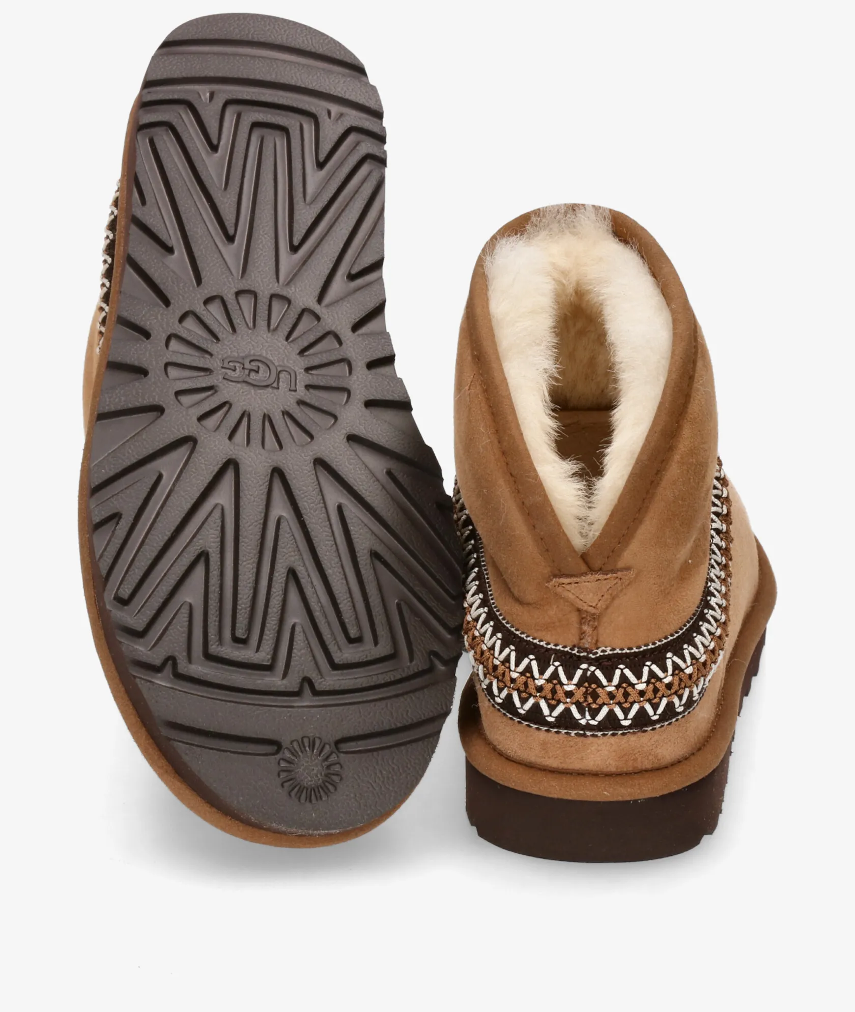 Mujer UGG Botines CLASSIC MINI CRESCENT en cuero