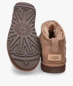 Mujer UGG Botines CLASSIC ULTRA MINI en topo