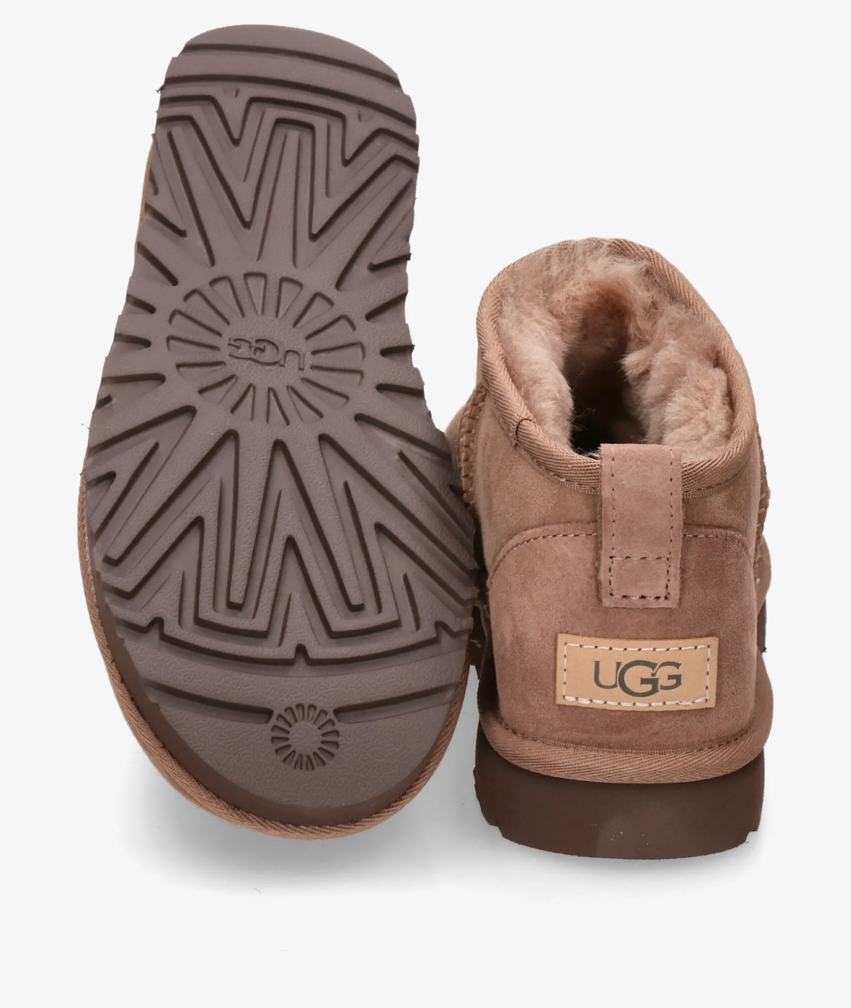 Mujer UGG Botines CLASSIC ULTRA MINI en topo