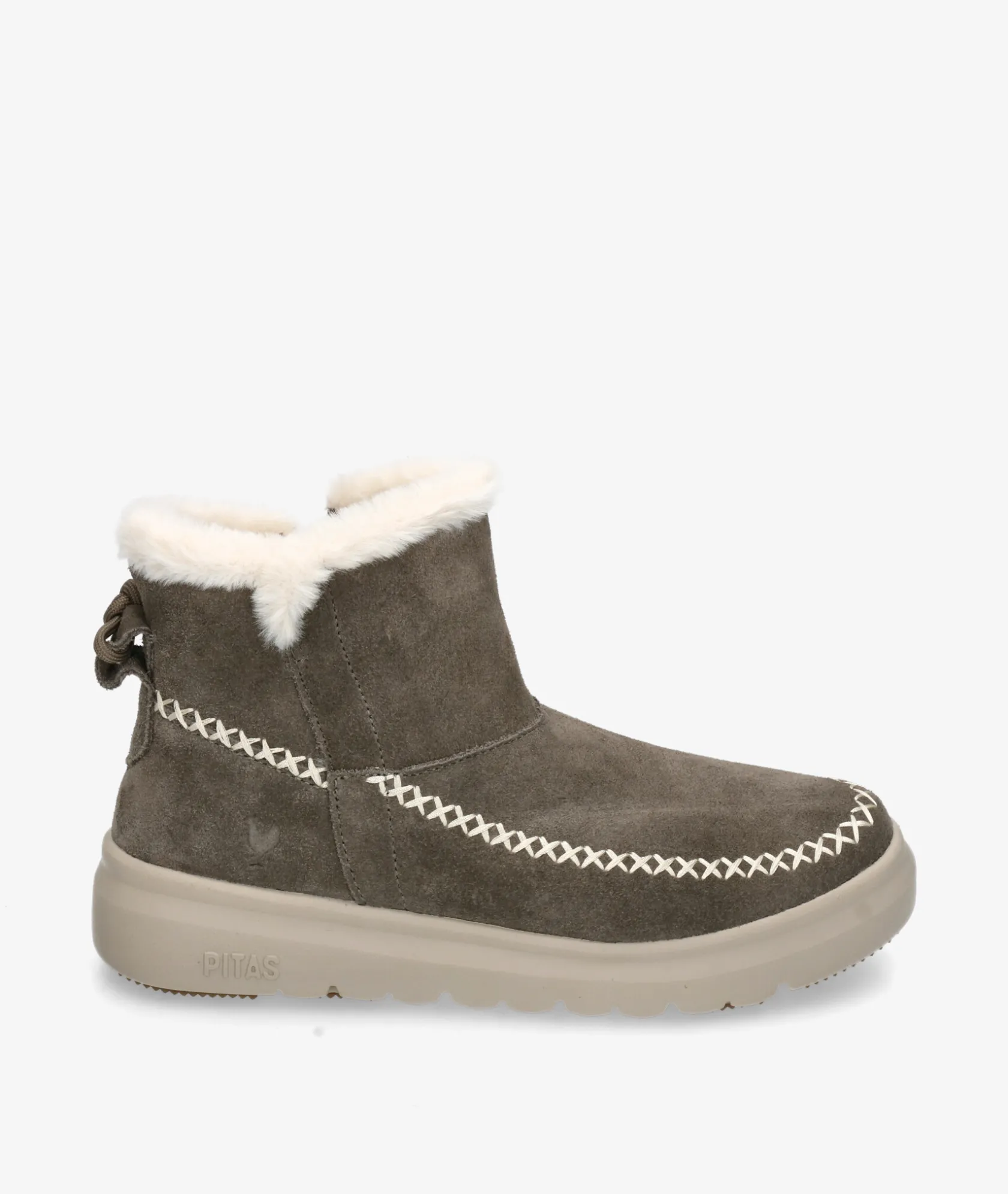 Mujer Walk in Pitas Botines DALE en serraje gris