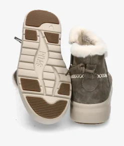 Mujer Walk in Pitas Botines DALE en serraje gris