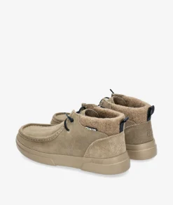 Mujer Walk in Pitas Botines GARDA en serraje taupe