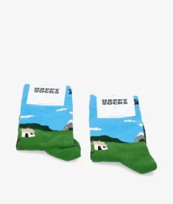 Mujer Happy Socks Calcetines LHSO1-6000 en verde