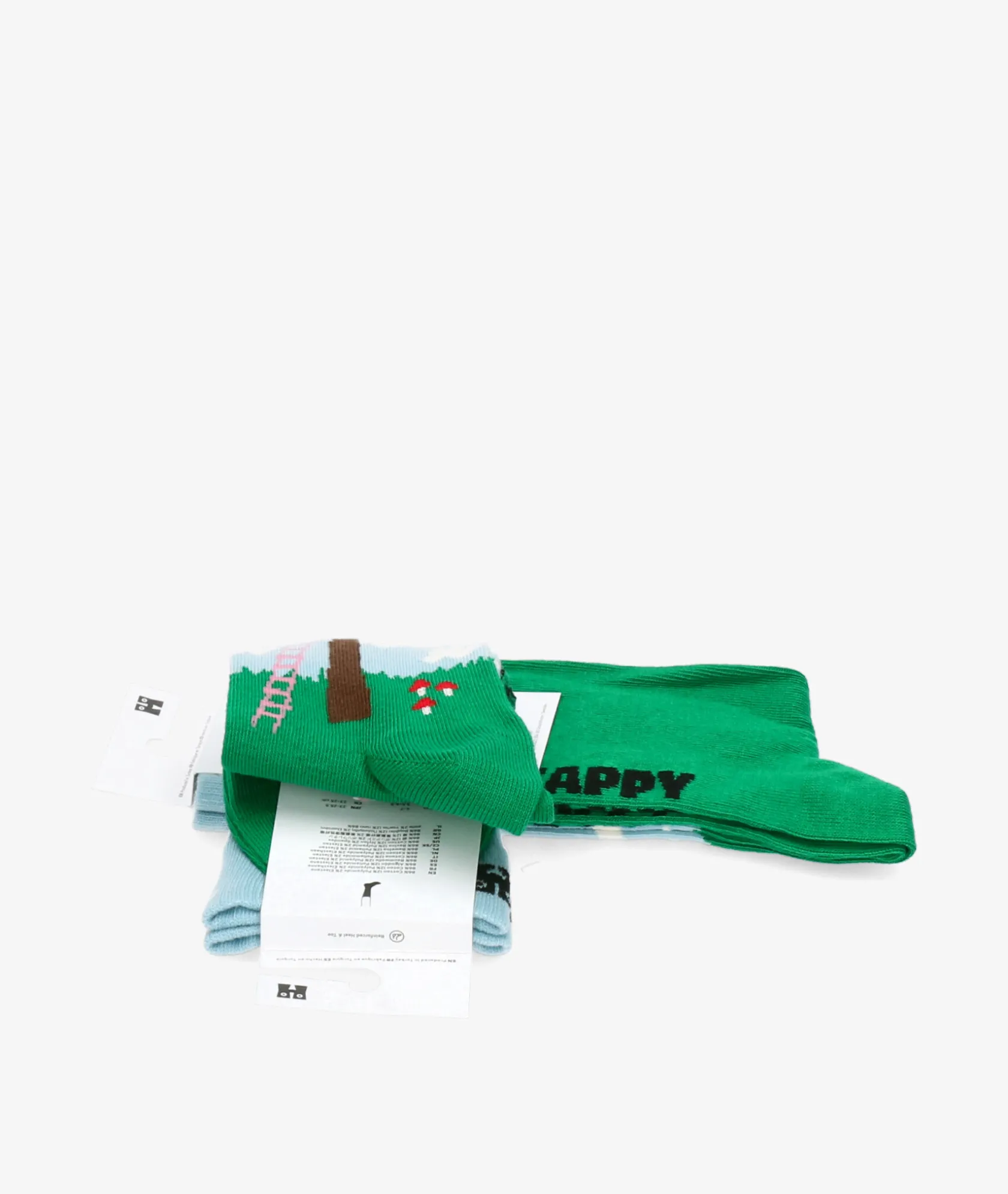 Mujer Happy Socks Calcetines P000037 en verde