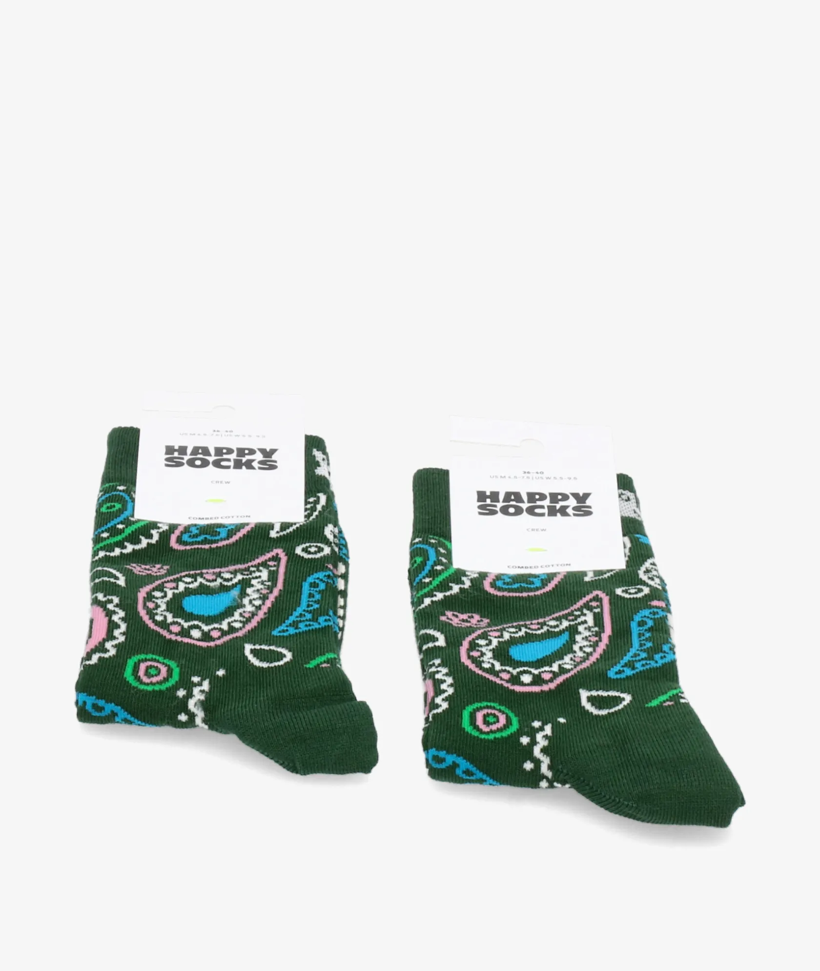 Mujer Happy Socks Calcetínes unisex P000086 en verde