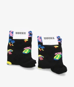 Mujer Happy Socks Calcetínes unisex P000051 en negro