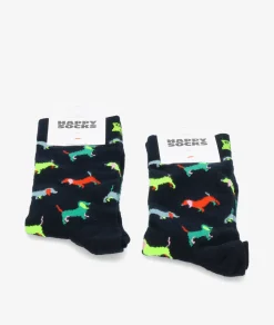 Mujer Happy Socks Calcetínes unisex PUL01-6500 en azul marino