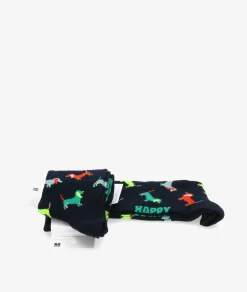Mujer Happy Socks Calcetínes unisex PUL01-6500 en azul marino